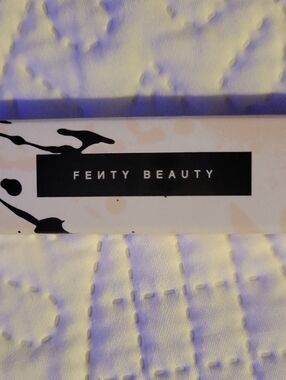 Fenty Beauty Lipstick Box - White and Black with Beige Accents